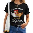 Chicken Ich Liebe Meine Mädels T-shirt Frauen