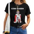 Cow Queen Camicia Da Donna Con Mucca Pet Cow Maglietta da donna