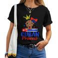 Cuban Princess Cuba Girl Melanin Cute Cuban Flag Women T-shirt