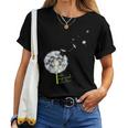 Dandelion Flower Print Lucky Charm Make My Wish Come True Maglietta da donna