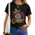 Dart Spielerin Dart Queen Lustiges Dart Spielen Frauen T-shirt Frauen