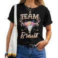 Donna Team Braut Hirsch Outfit Jga Frauen Junggesellinnenabschied Maglietta da donna
