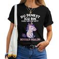 Du Denkst Ich Bin Klein Lieb Und Nett Einhorn Girl's Women's T-shirt Frauen