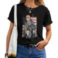 Duck Hunting Trump Camo Hello Hunting Season Us Flag Women T-shirt