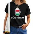 Ein Bier Bitte Auf Hungarian Beer T-shirt Frauen