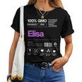 Elisa Maglia Con Testo Divertente Donna Ragazza Bambina Maglietta da donna