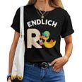 Endlich Rente Duck Retirement Pensioner Women's T-shirt Frauen