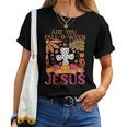 Are You Fall-O-Ween Jesus Christian Halloween Pumpkin Boho Women T-shirt