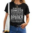 Birthday Ich Bin Stolze Schwester Bruder T-shirt Frauen