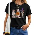 Ghost Witch Australian Shepherd Halloween Dog Mom Women T-shirt