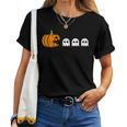 Halloween Gamer Gaming Pumpkin Ghost Boys Women T-shirt