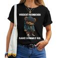 Ganz Dünnes Eis Teddy Slogan Teddy Bear T-shirt Frauen