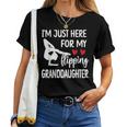 Here For My Granddaughter Gymnastics Grandma Of Gymnast Women T-shirt