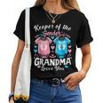 Grandma Gender Reveal Keeper Of The Gender Grandma Loves Women T-shirt