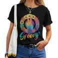 Groovy Peace Sign Tie Dye Hippie Women T-shirt