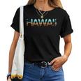Hawaii Spiaggia Retrò Isola Hawaiano Festa Maui Uomini Donne Maglietta da donna