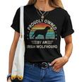 Irish Greyhound Dogs Mom Proudly Owned By An Irish Wolfhound Women T-shirt