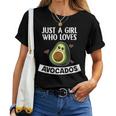 Just A Girl Who Loves Avocadosegan Costume Da Avocado Maglietta da donna
