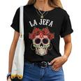 La Jefa Sugar Skullêtements Mexicain Dia De Los Muertos Dead T-shirt femme