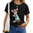 I Love Mom Chihuahua Humoristique Tatoué T-shirt femme