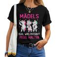 Mädels Egal Was Passiert Pegel Halten Girls' Evening Unicorn S T-shirt Frauen