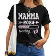 Mamma 2024 Loading Regalo Madre Gravidanza Nascita Con Collo A Maglietta da donna