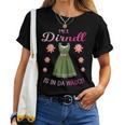 Mei Dirndl Is In Da Wäsch Lausmadl Women's Costume Dirndl T-shirt Frauen