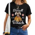 Mei Dirndl Is In Da Wäsch Lausmadl Women's Dirndl Costume T-shirt Frauen