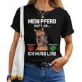 Mein Pferd Ruft An Reiterin Reiter Stall Girls' T-shirt Frauen