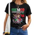 Mexico Independence Day September 16 Celebration Girls Women T-shirt
