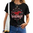 Mustangs School Spirit Football Mom Mustang Pride Teacher Women T-shirt