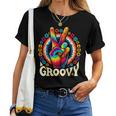 Peace Sign Love Groovy Hippie Party Women T-shirt