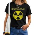 Radioattiva Radiazione Nucleare Fallout Simbolo Pericolo Attenzione Maglietta da donna