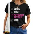 Regalo Ragazza Pattinaggio Artistico Maglietta da donna