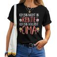 Retirement Rente Ich Binollzeit Oma T-shirt Frauen