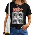 Retro Cat Rock Musik Konzertband Männer Kinder Frauen Lustige Katze T-shirt Frauen