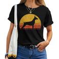 Retro Dobermann Dog Mom Dog Dadintage Doberman Maglietta da donna