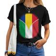 Romania Italia Bandiera Romania Italiano Cerniera Maglietta da donna