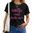 Schlager Music Costume Schlagerfan Schlager Music Party Girls T-shirt Frauen