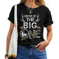 Sister Of The Big One Birthday Boy Deer Hunter Camouflage Women T-shirt