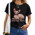 Sphynx Cat Mom Lover Cat Mama Sphynx Gato Regalos Para Es Cuello Camiseta de mujer