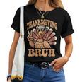 Thanksgiving Bruh Turkey Fall Boys Women T-shirt