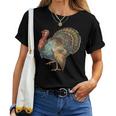 Thanksgiving Retro Vintage Turkey Fall Thankful Thanksgiving Women T-shirt