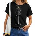 Wine Drinker Saying Zuino Sag Ich Nie No T-shirt Frauen