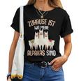 Zuhause Ist Wo Meine Alpacas Sind Women's Children's Alpaca Llama S T-shirt Frauen