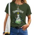 Science Teacher Oh Chemistree Chemistry Christmas Women T-shirt