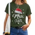 Mrs Mama Santa Claus Christmas Santa Hat Mum T-shirt Frauen