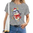 Christmas Children Penguin Christmas Xmas T-shirt Frauen