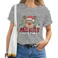 Lustiges Rentier Xmas Männer Frauen Familie Merry Christmas T-shirt Frauen