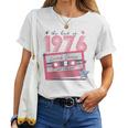 1976Intageintage Birthday Retro Disco Women's Pink T-shirt Frauen